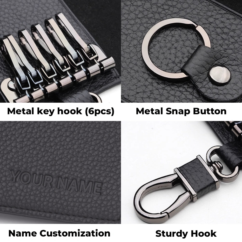 Leather Key Case – Personalized Key Organizer for Men & Women