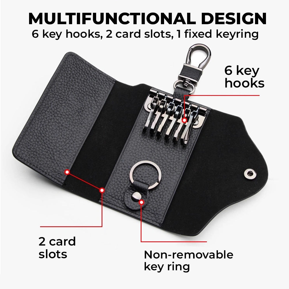 Leather Key Case – Personalized Key Organizer for Men & Women