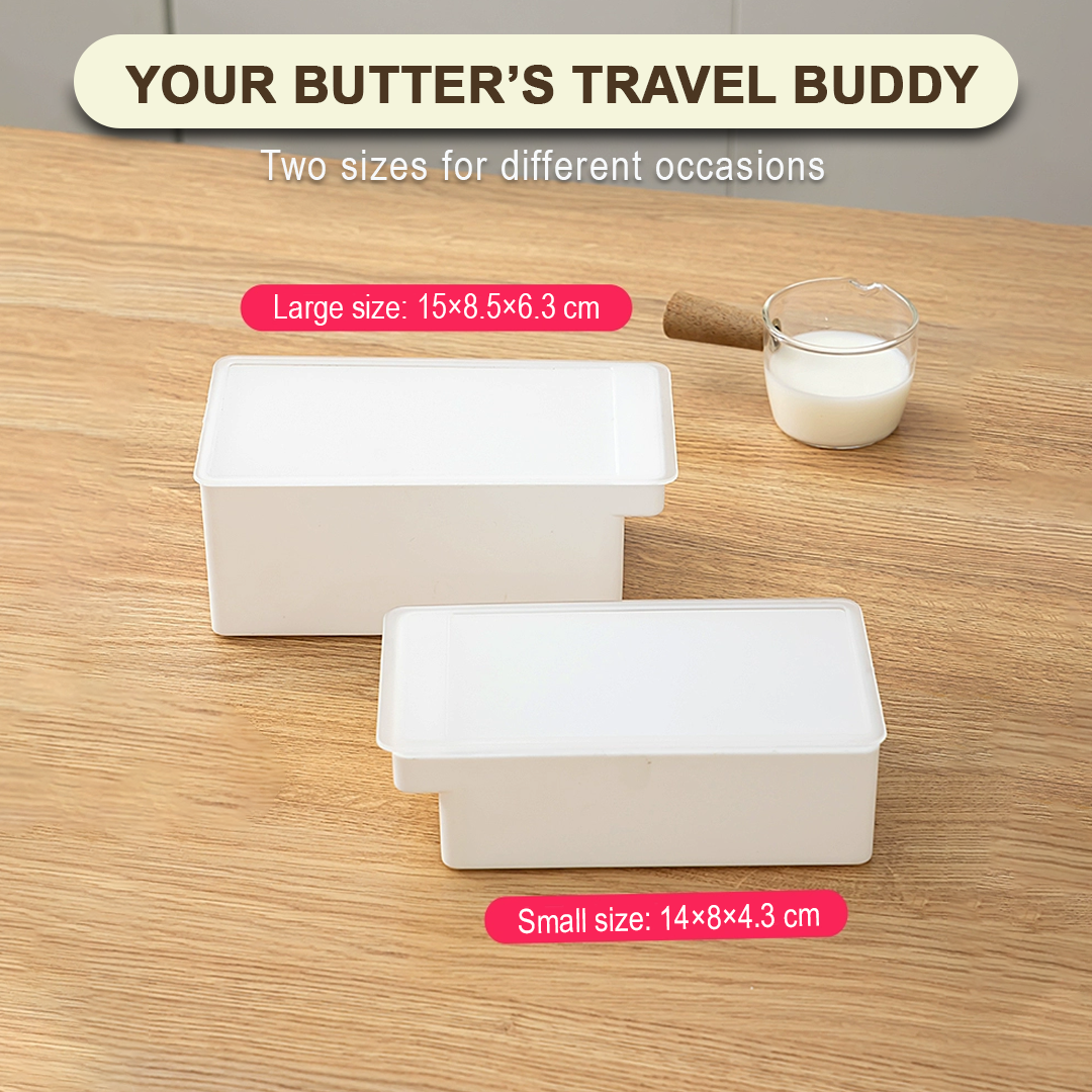 2-in-1 Butter Box with Built-In Cutter – Clean, Safe, Travel-Ready