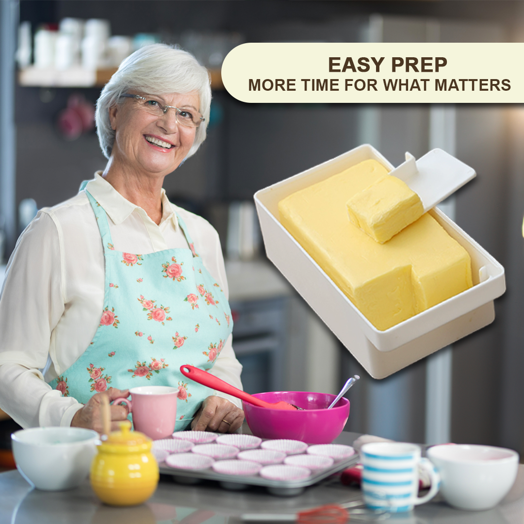 2-in-1 Butter Box with Built-In Cutter – Clean, Safe, Travel-Ready