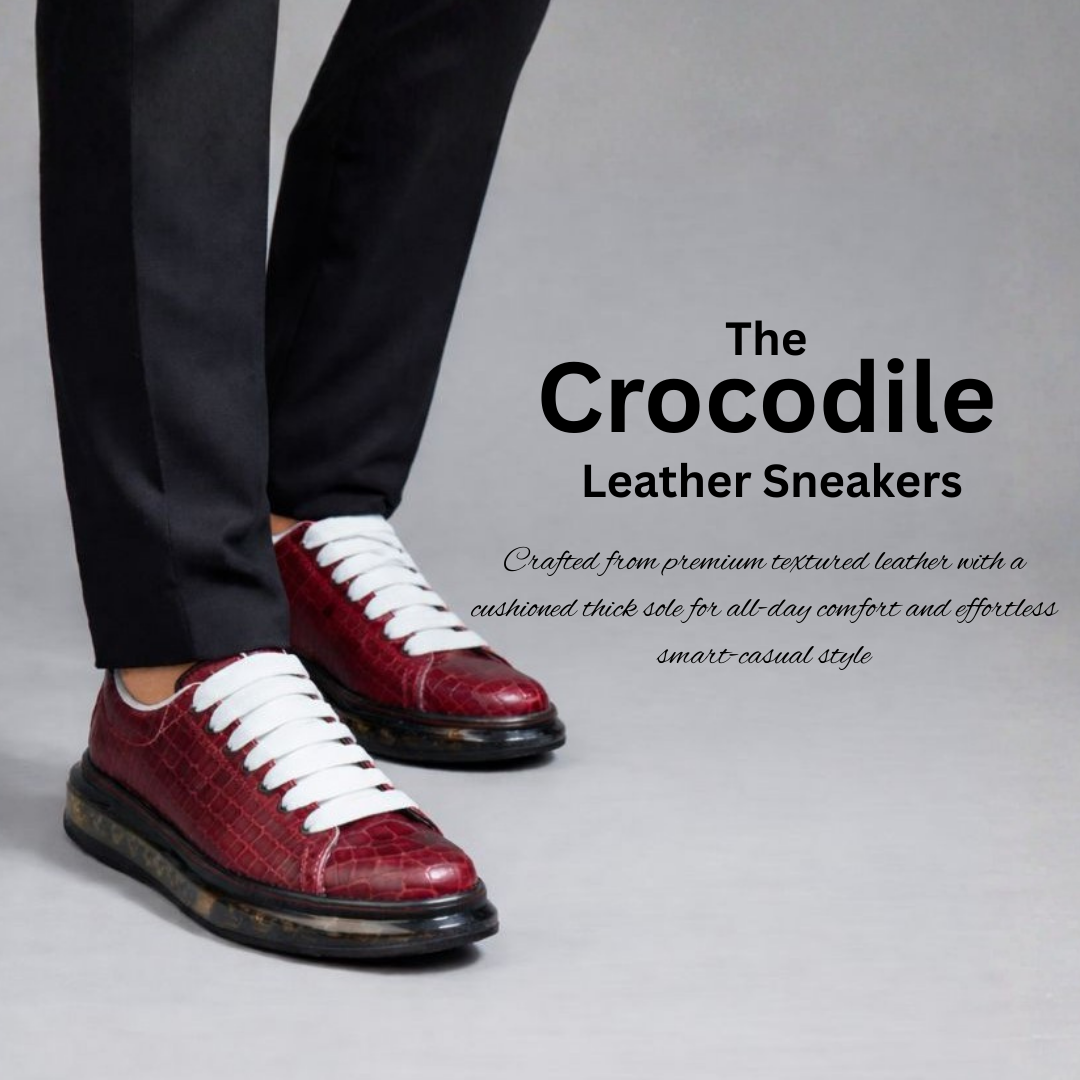 Unisex Premium Leather Smart Casual Shoes – Cushioned Anti-Slip Comfort Sole