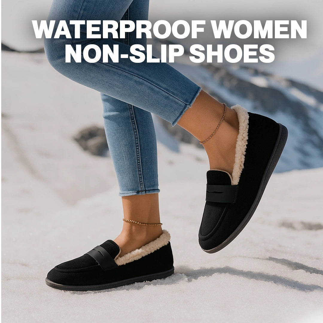 Women’s Warm Plush Moccasin Loafers – Non-Slip Cozy Casual Flats