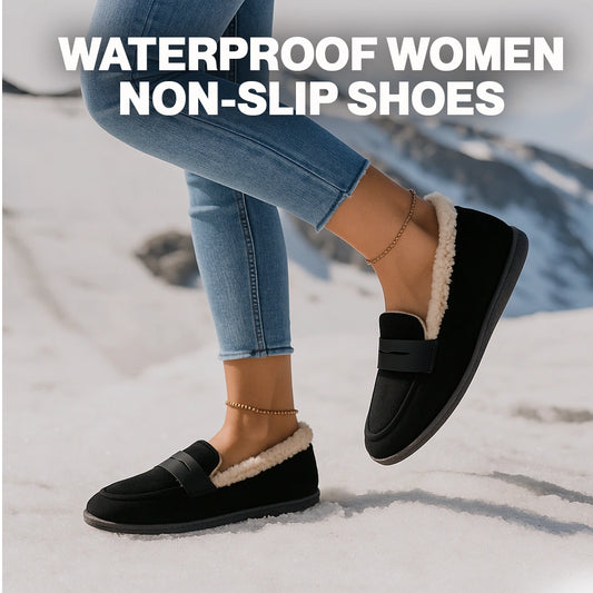 Women’s Warm Plush Moccasin Loafers – Non-Slip Cozy Casual Flats