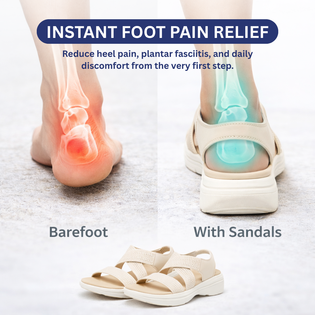 Orthopedic Comfort Sandals for Pain Relief & Arch Support