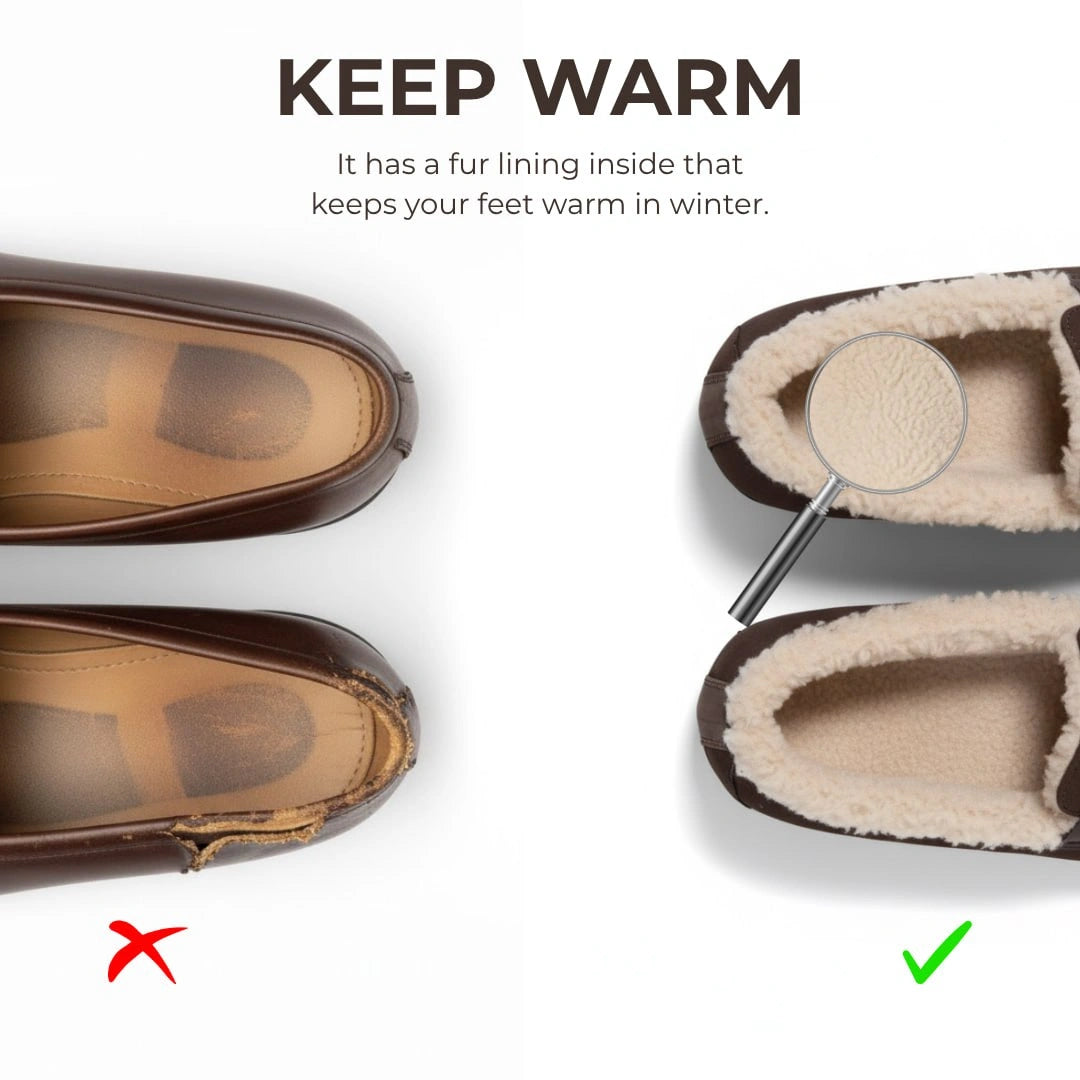 Women’s Warm Plush Moccasin Loafers – Non-Slip Cozy Casual Flats