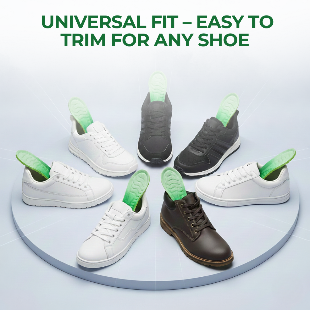 4D Cloud Technology Sports Insoles – Shock-Absorbing, Breathable & Arch Support Shoe Inserts