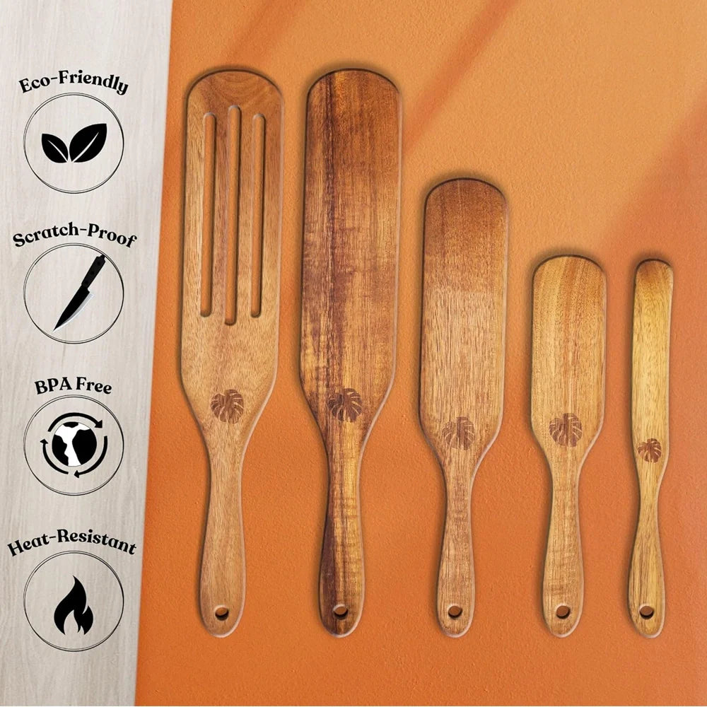Teak Wooden Utensil Set