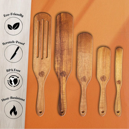 Teak Wooden Utensil Set