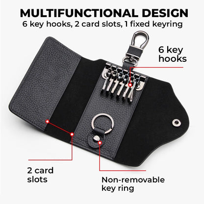 Leather Key Case – Personalized Key Organizer for Men & Women