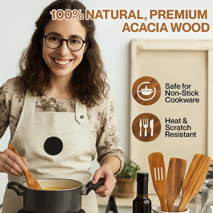 Teak Wooden Utensil Set