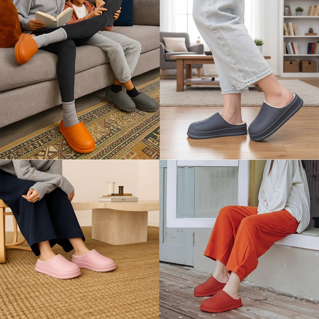 Ultra Warm & Anti-Slip Comfort, Water-Proof EVA Winter Slippers