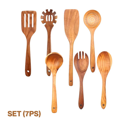 Teak Wooden Utensil Set