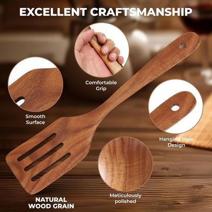 Teak Wooden Utensil Set